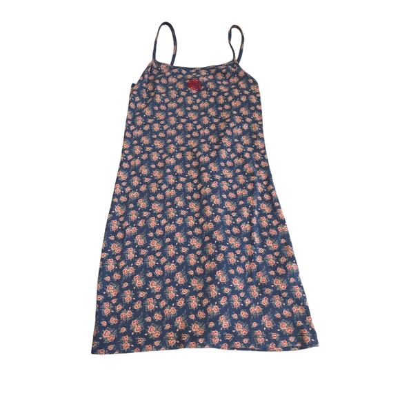 URBAN OUTFITTERS UO Orla Floral Mini Dress - Size Small Blue - Picture 1 of 6